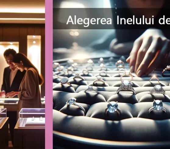 Alegerea inelului din Aur Galben si Diamant Solitaire de logodnă